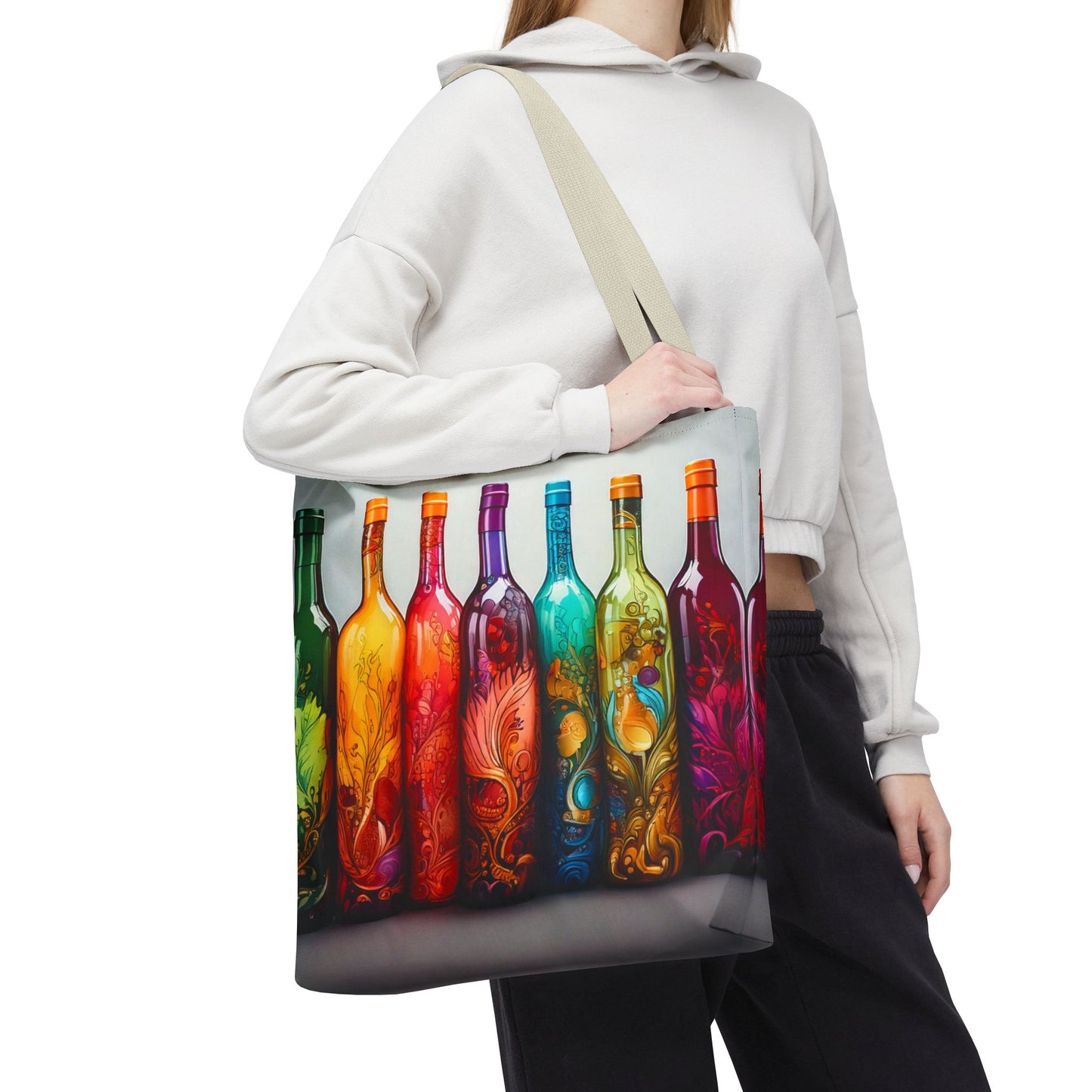 Wine Bottles, Tote Bag