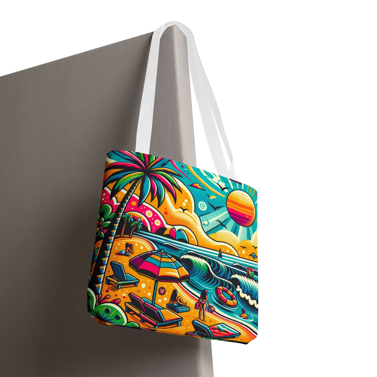 Tote Bag, Beach Print