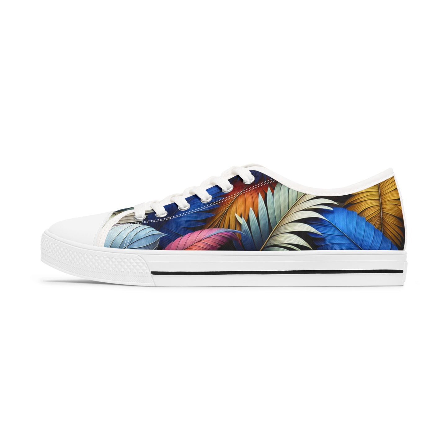 Tropical Printed Women's Low Top Sneakers