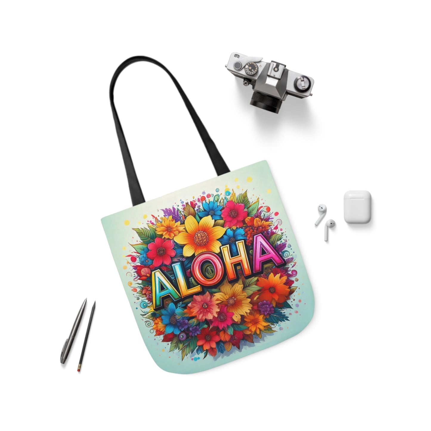 Tote Bag, Canvas ALOHA print