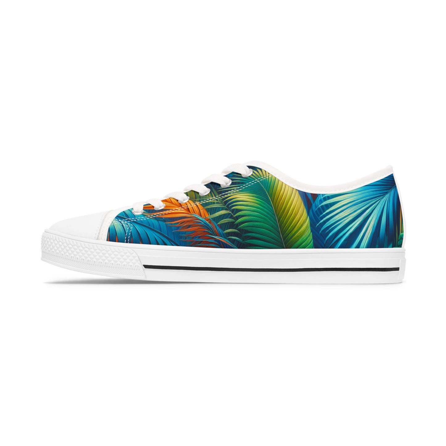 Tropical Leaf - Women's Low Top Sneakers