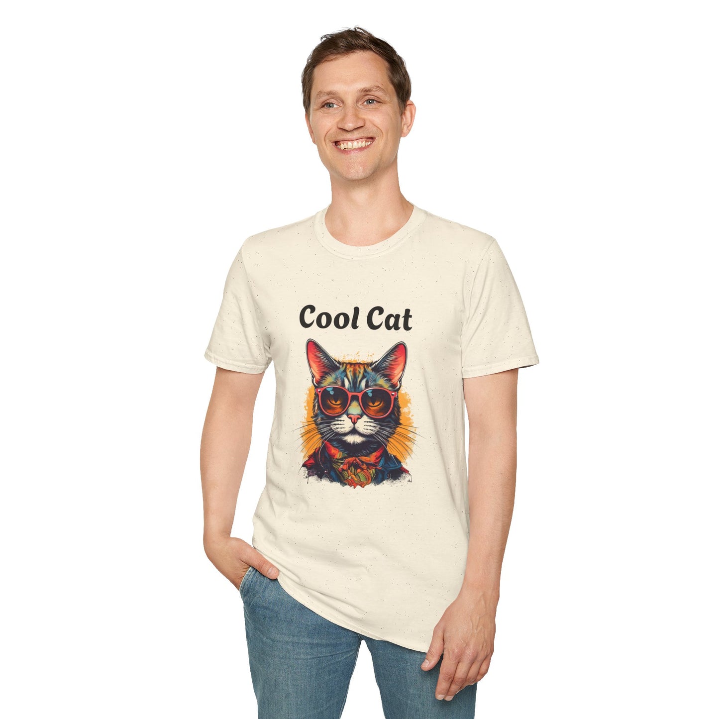 Cool Cat Unisex Softstyle T-Shirt