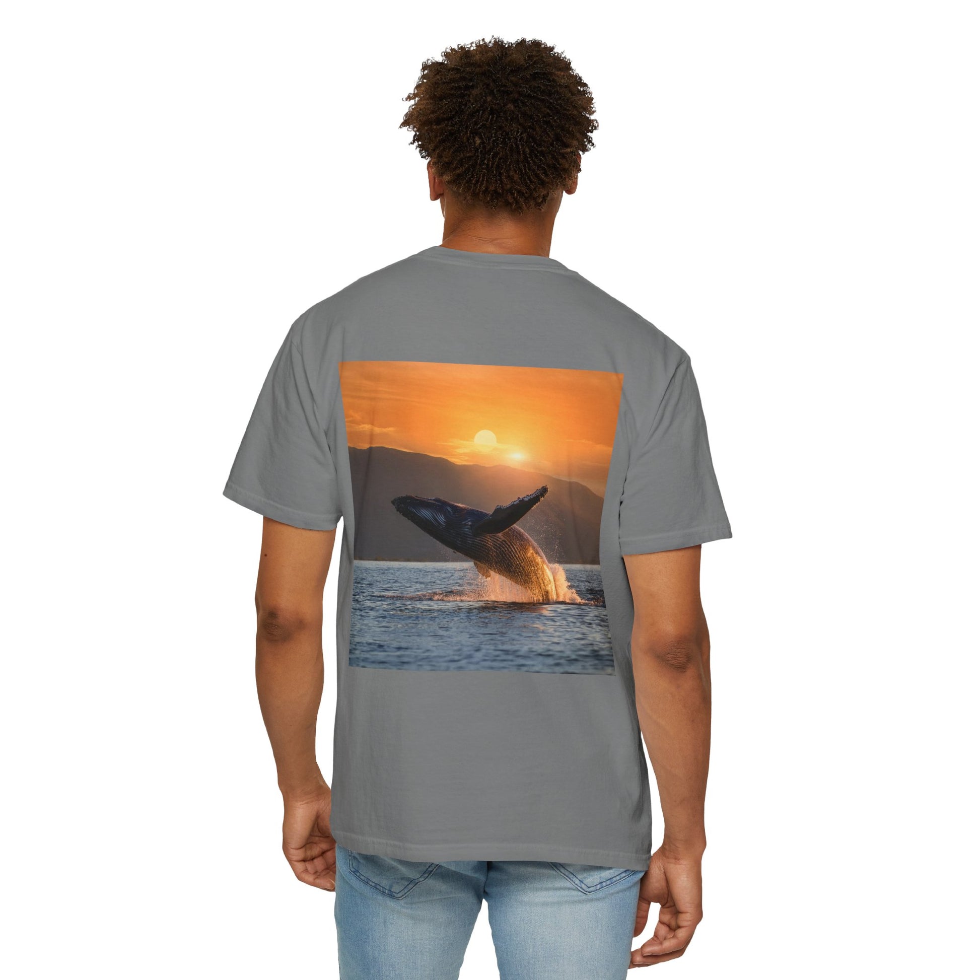 Lovin Life, Whale Print, Unisex T-shirt - Original Prints Co
