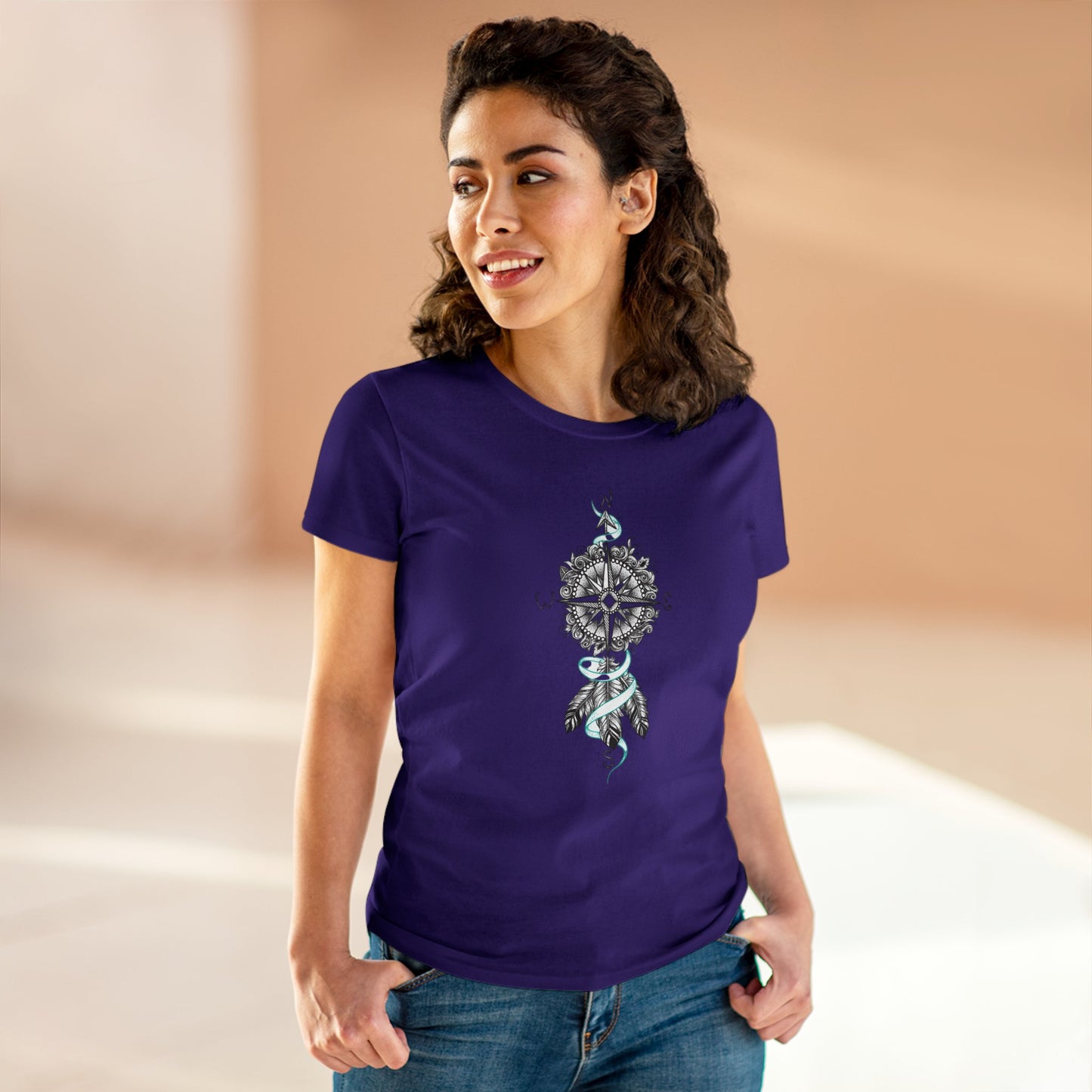 Women's Cotton Tee, Find your way