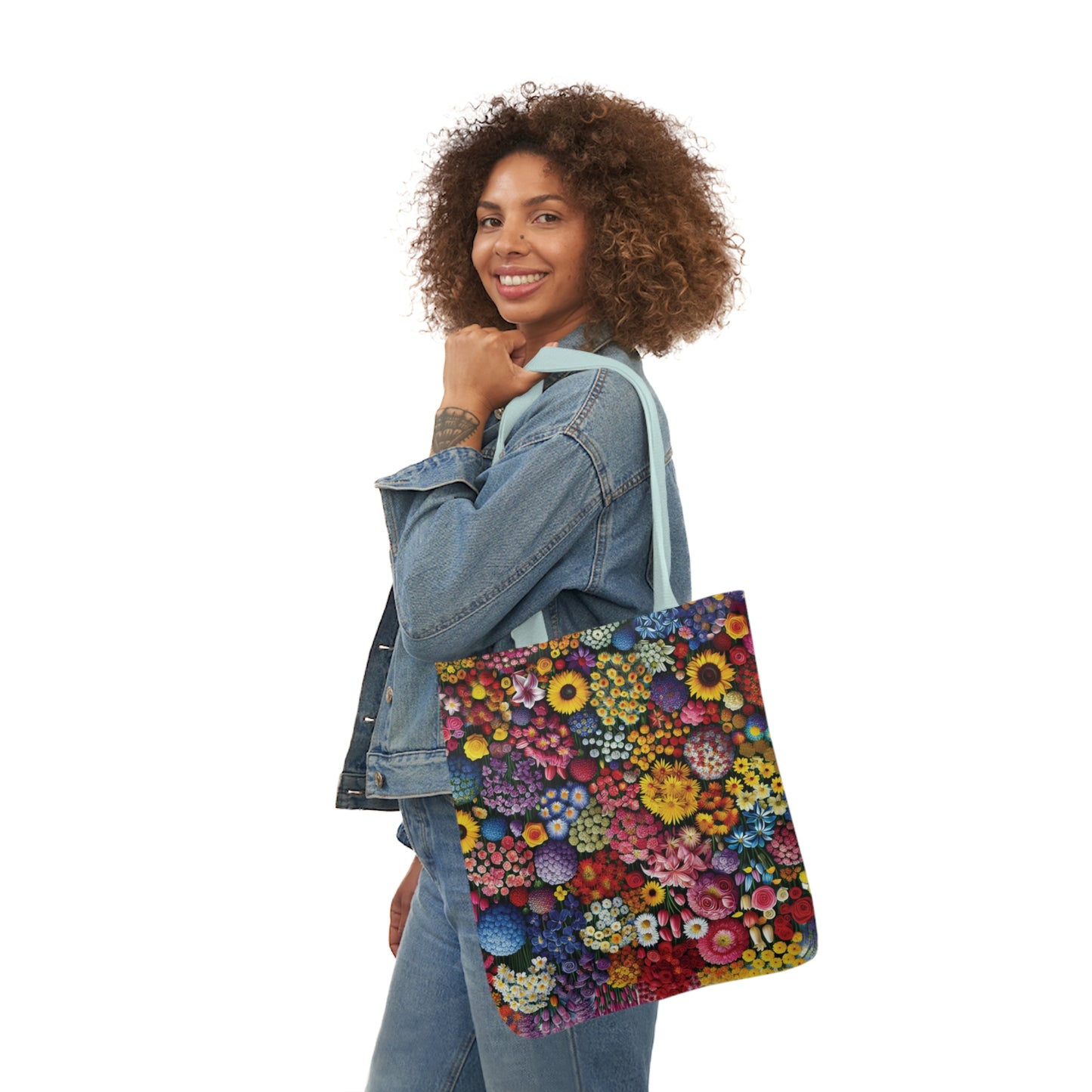 Canvas Tote Bag, Flowers