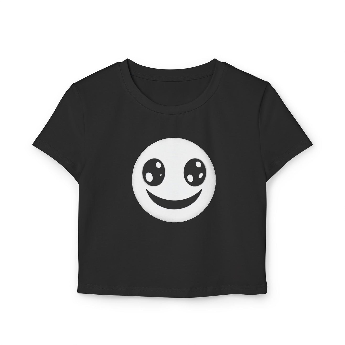 Smiley Face, Women's Baby Tee