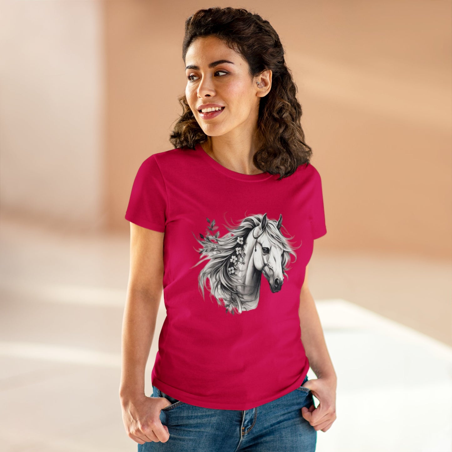 Horse Head, Women's Cotton Tee