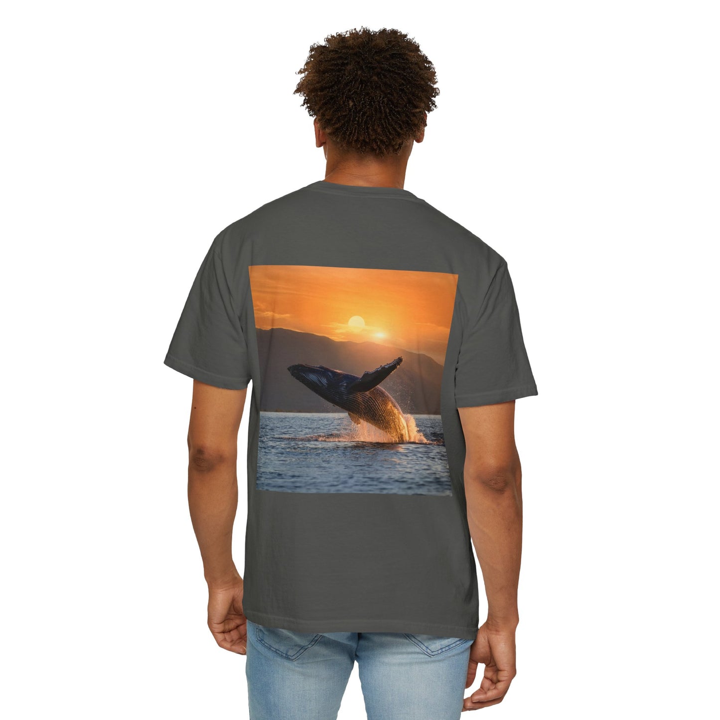 Lovin Life, Whale Print, Unisex T-shirt - Original Prints Co