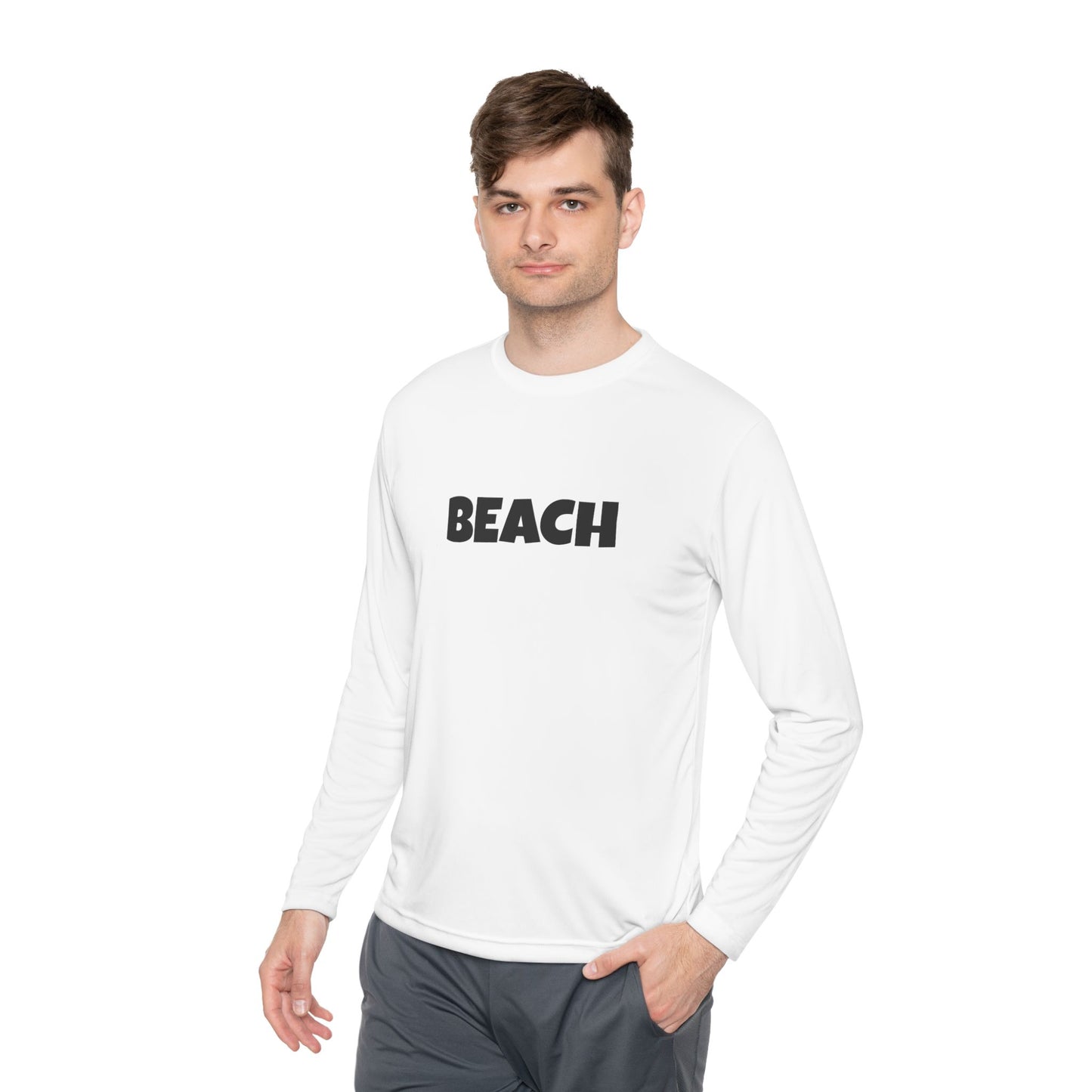 Beach Vibes Long Sleeve Tee - Unisex Lightweight Top for Casual Outings, Beach Days, Summer Celebration, Gift for Beach Lovers, [...]