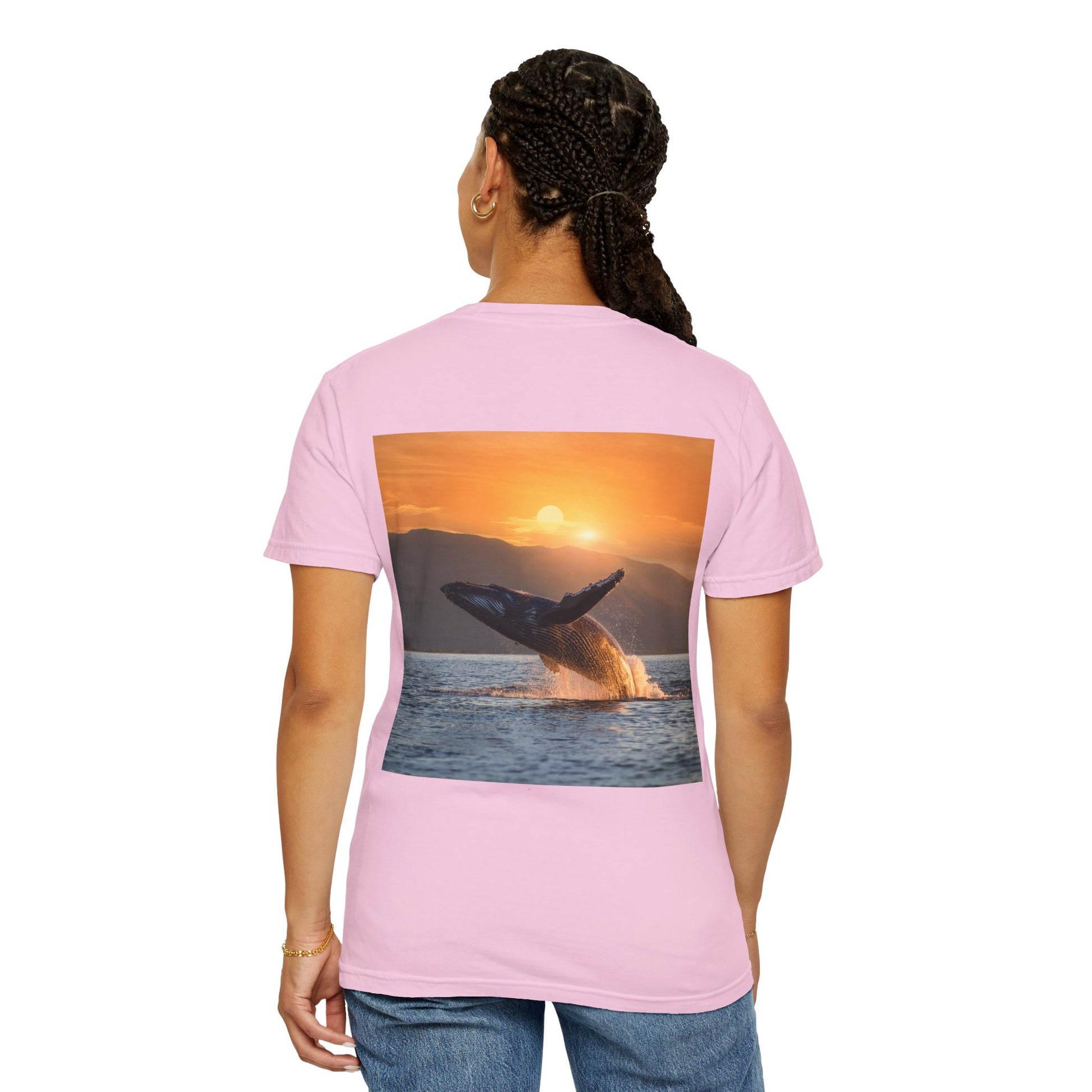Lovin Life, Whale Print, Unisex T-shirt - Original Prints Co