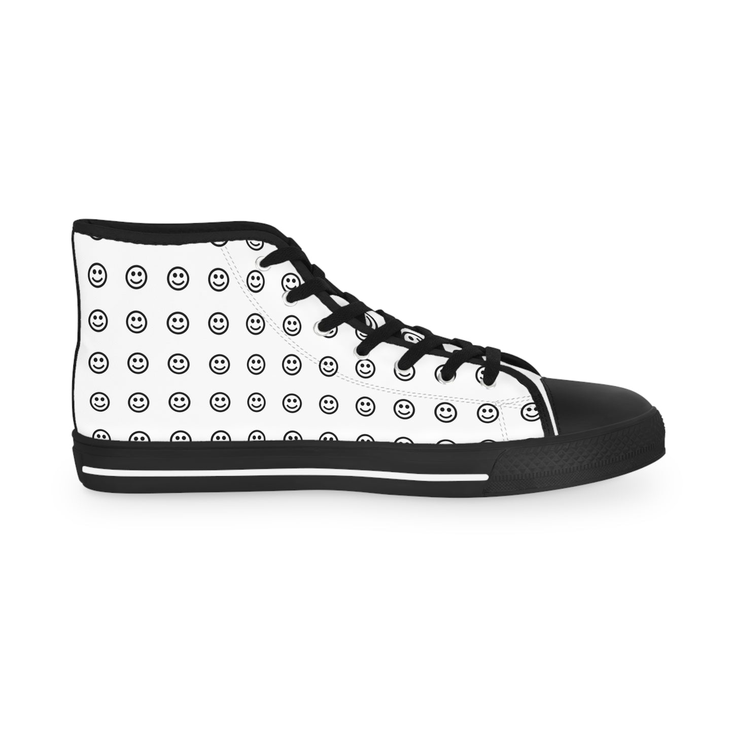 Smiley Face High Top Sneakers for Men