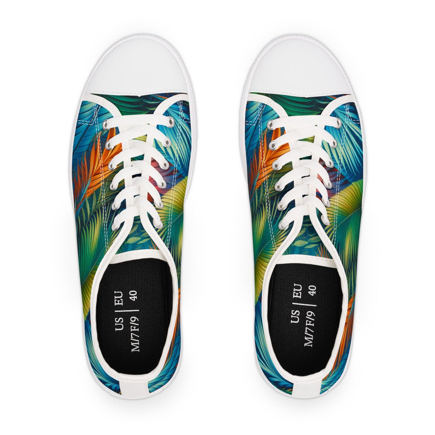 Tropical Leaf - Women's Low Top Sneakers