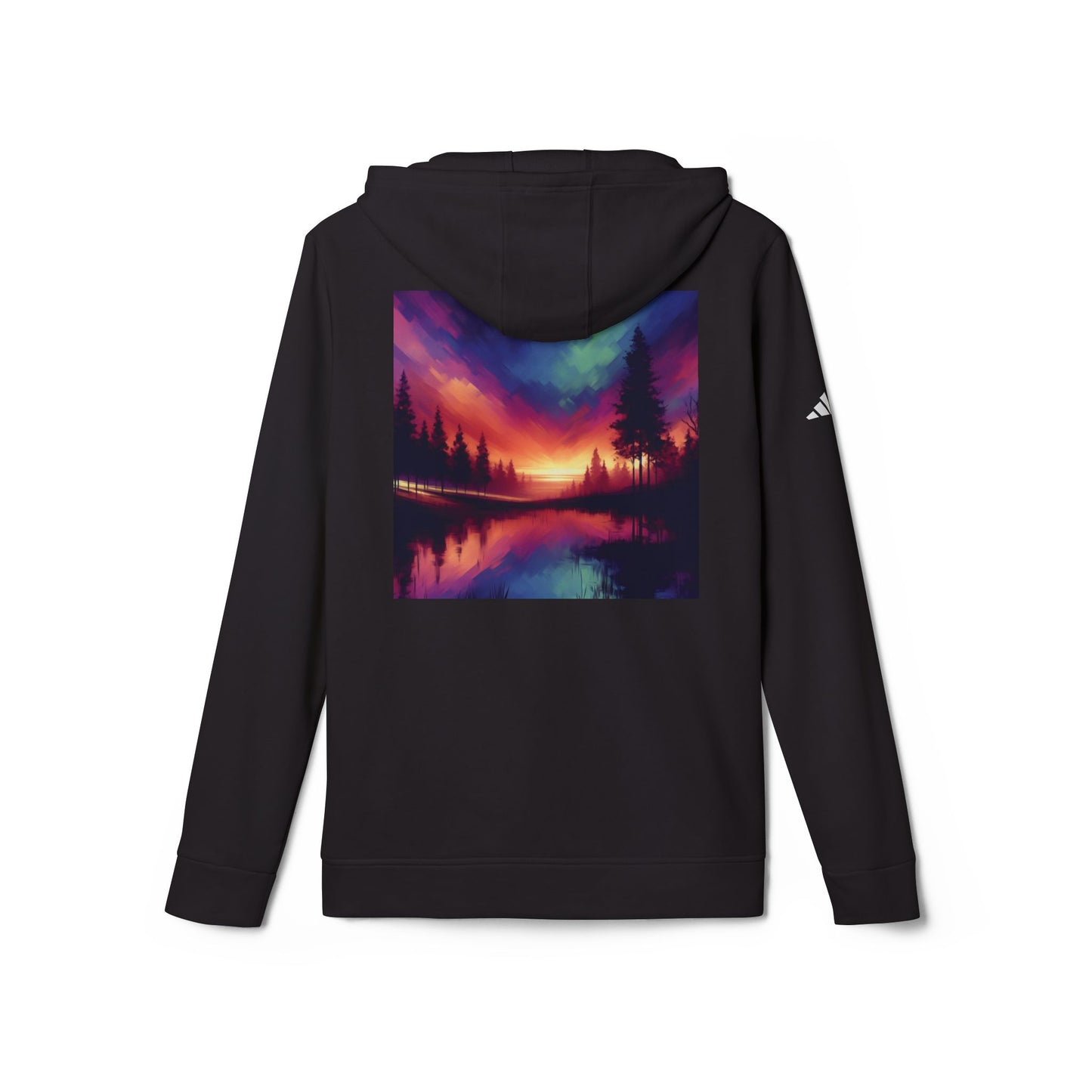 Adidas Unisex Fleece Hoodie,Abstract Sunrise,