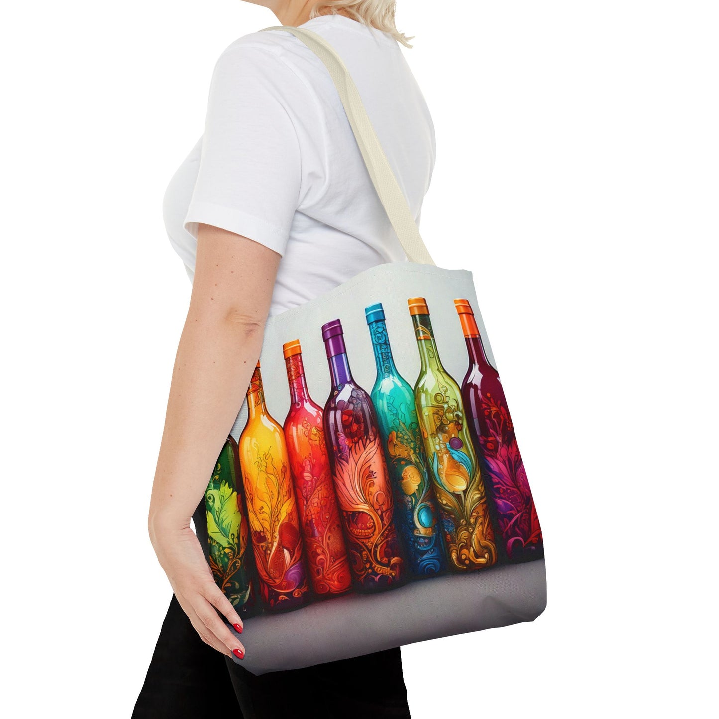 Wine Bottles, Tote Bag