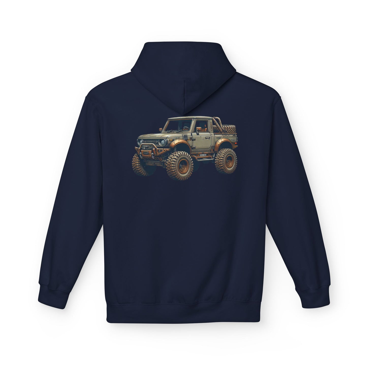 Mud Slinging Unisex Midweight Fleece Hoodie - Perfect for Off-Road Enthusiasts