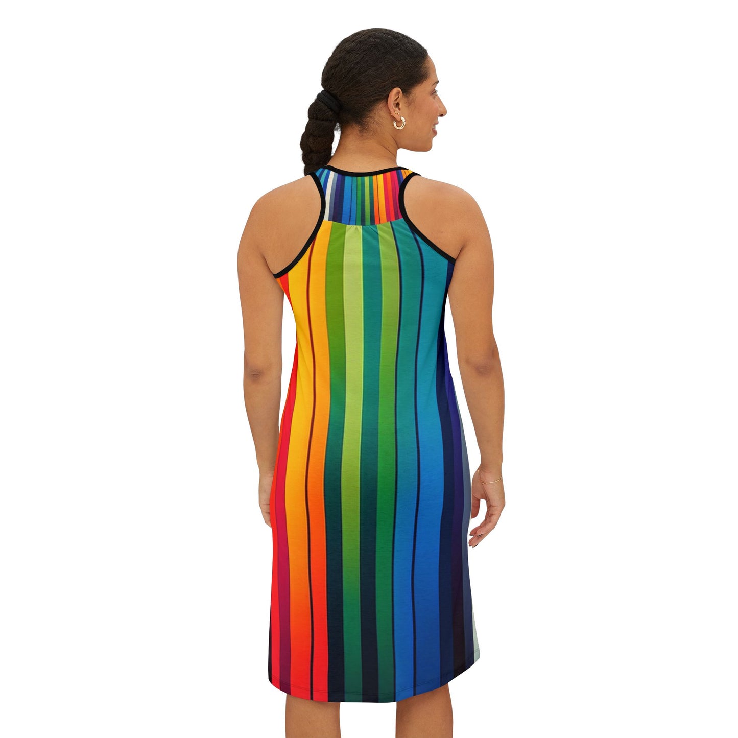 Women's Racerback Dress, Stripes