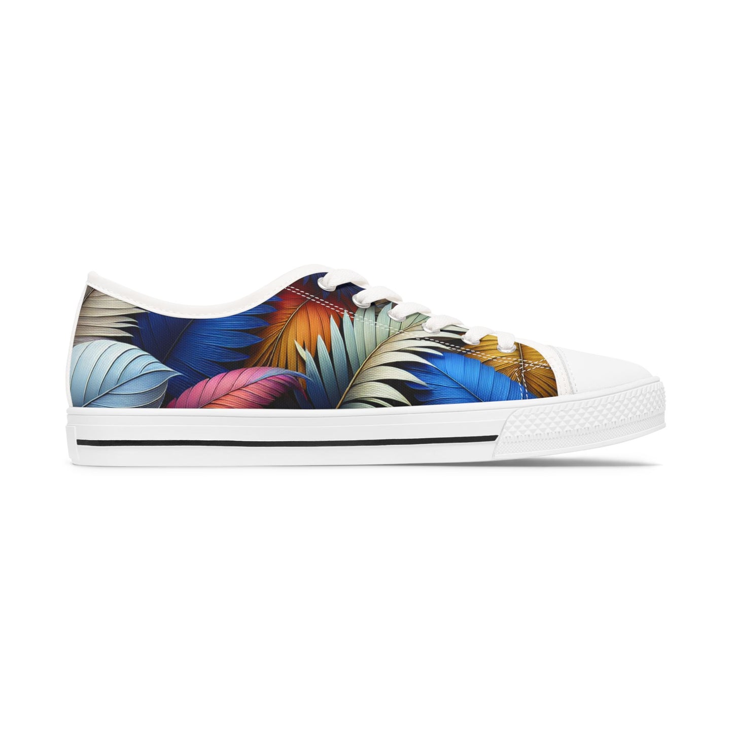 Tropical Printed Women's Low Top Sneakers