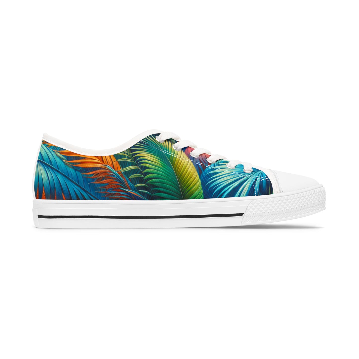 Tropical Leaf - Women's Low Top Sneakers