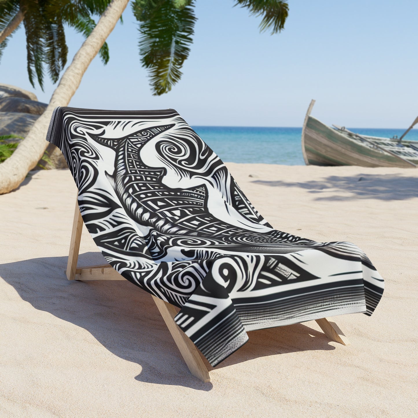 Whale Shark Art Beach Towel