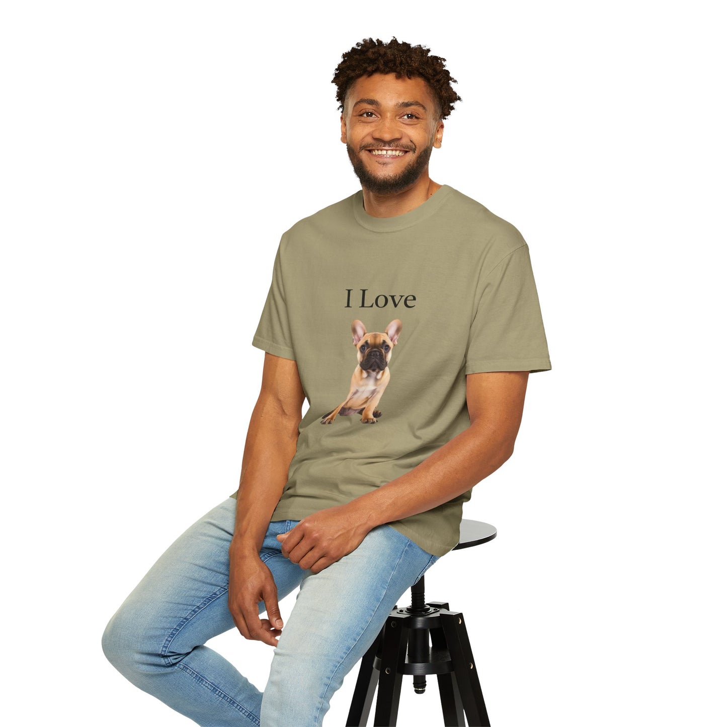 I Love, French BullDogs Unisex T-shirt