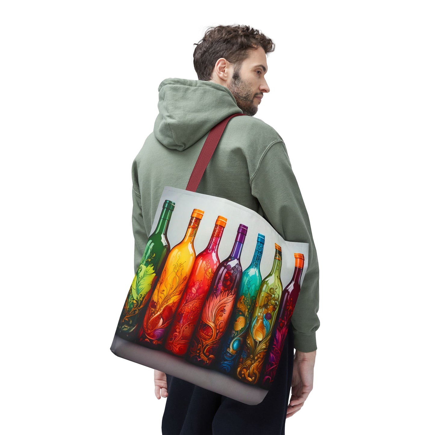 Wine Bottles, Tote Bag