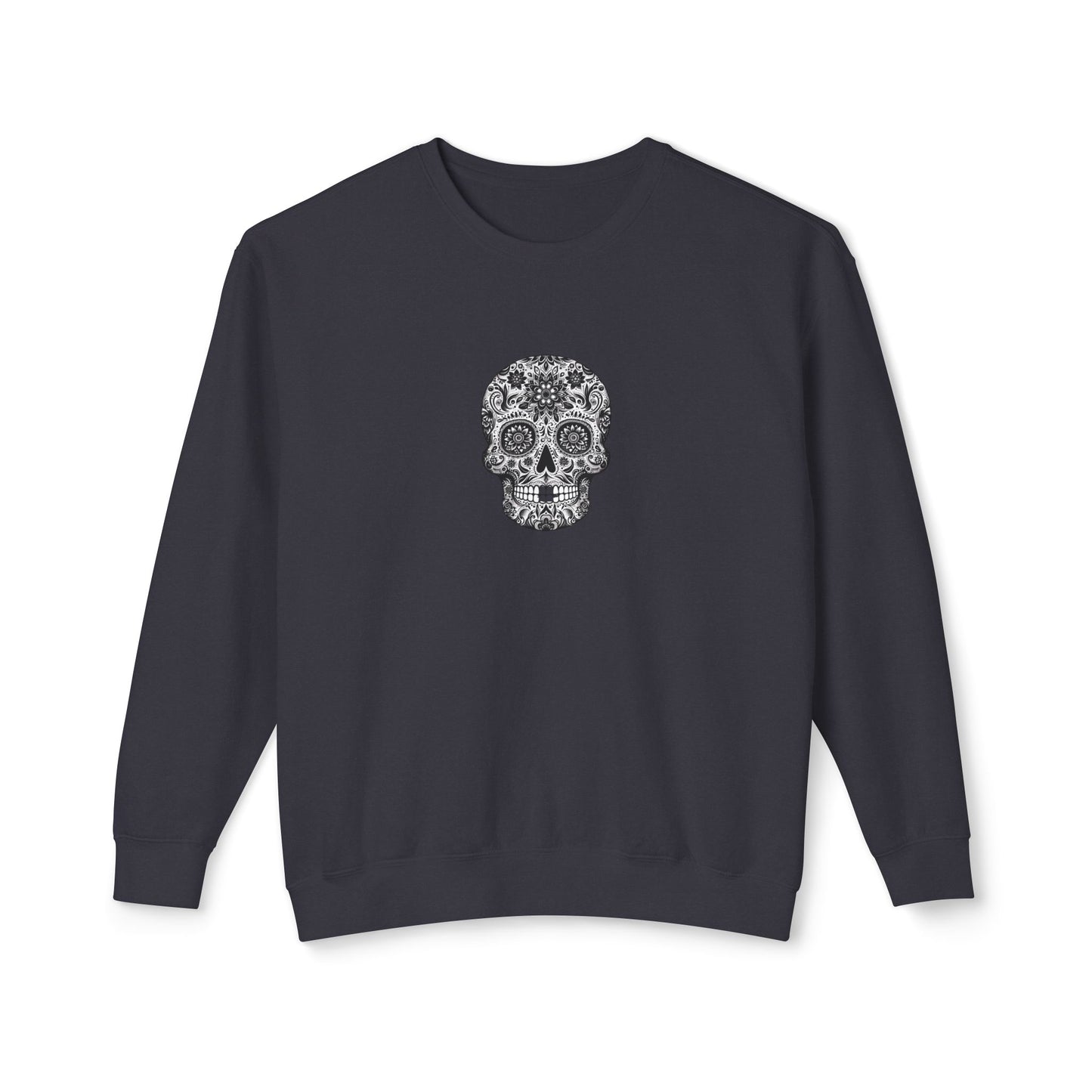 Skull Sweatshirt - Unisex Lightweight Crewneck