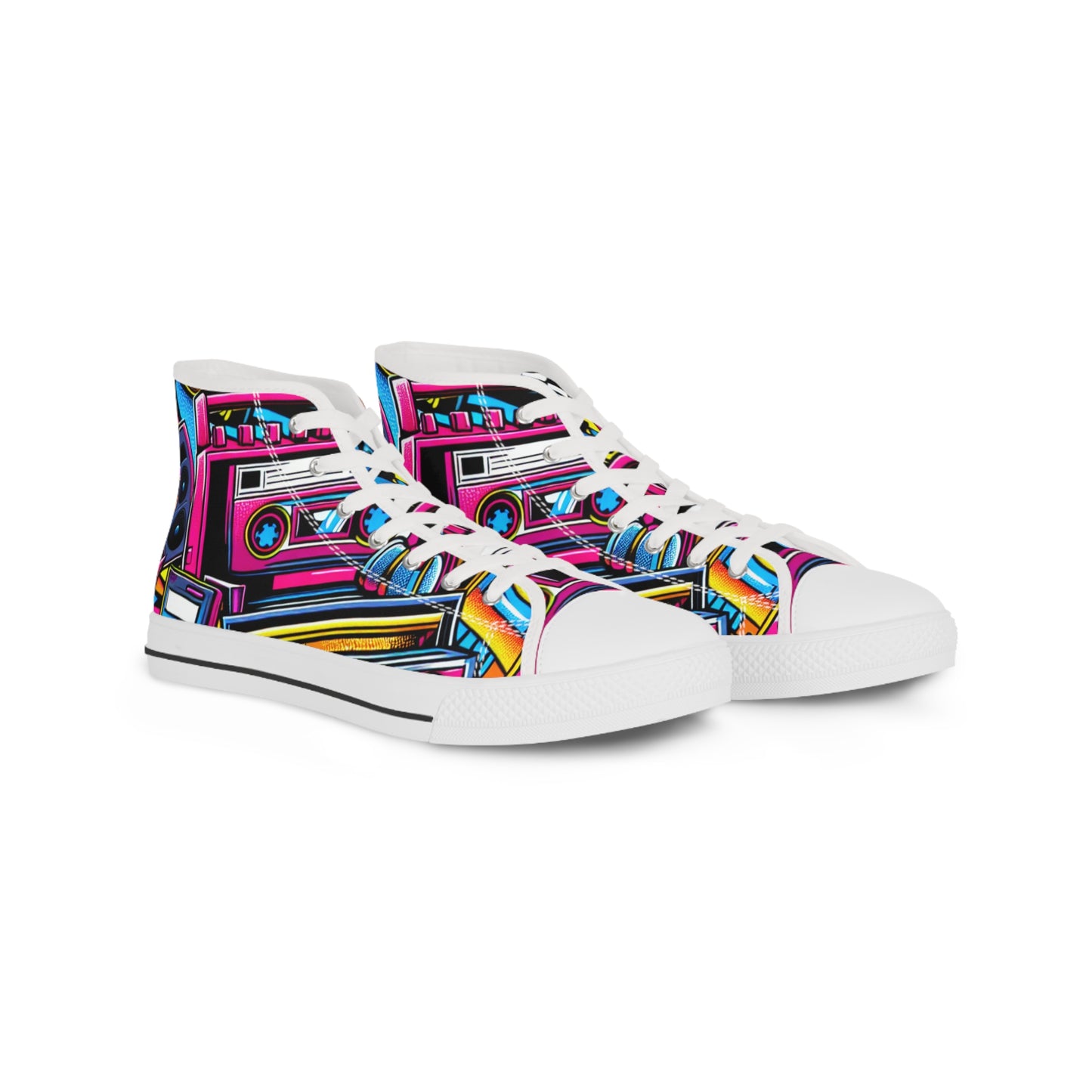 Retro 80s Mens High Top Sneakers