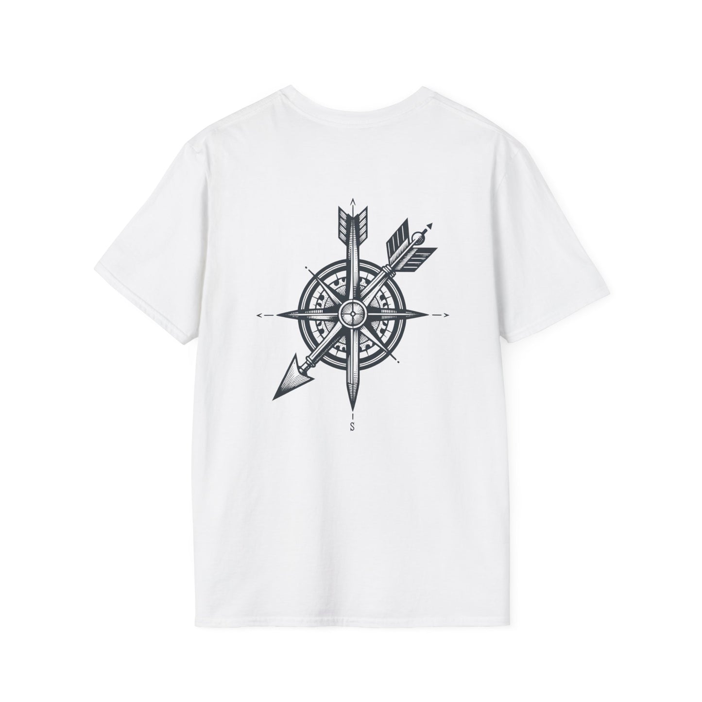 Adventure Compass Unisex Softstyle T-Shirt - Explore & Navigate Your Journey