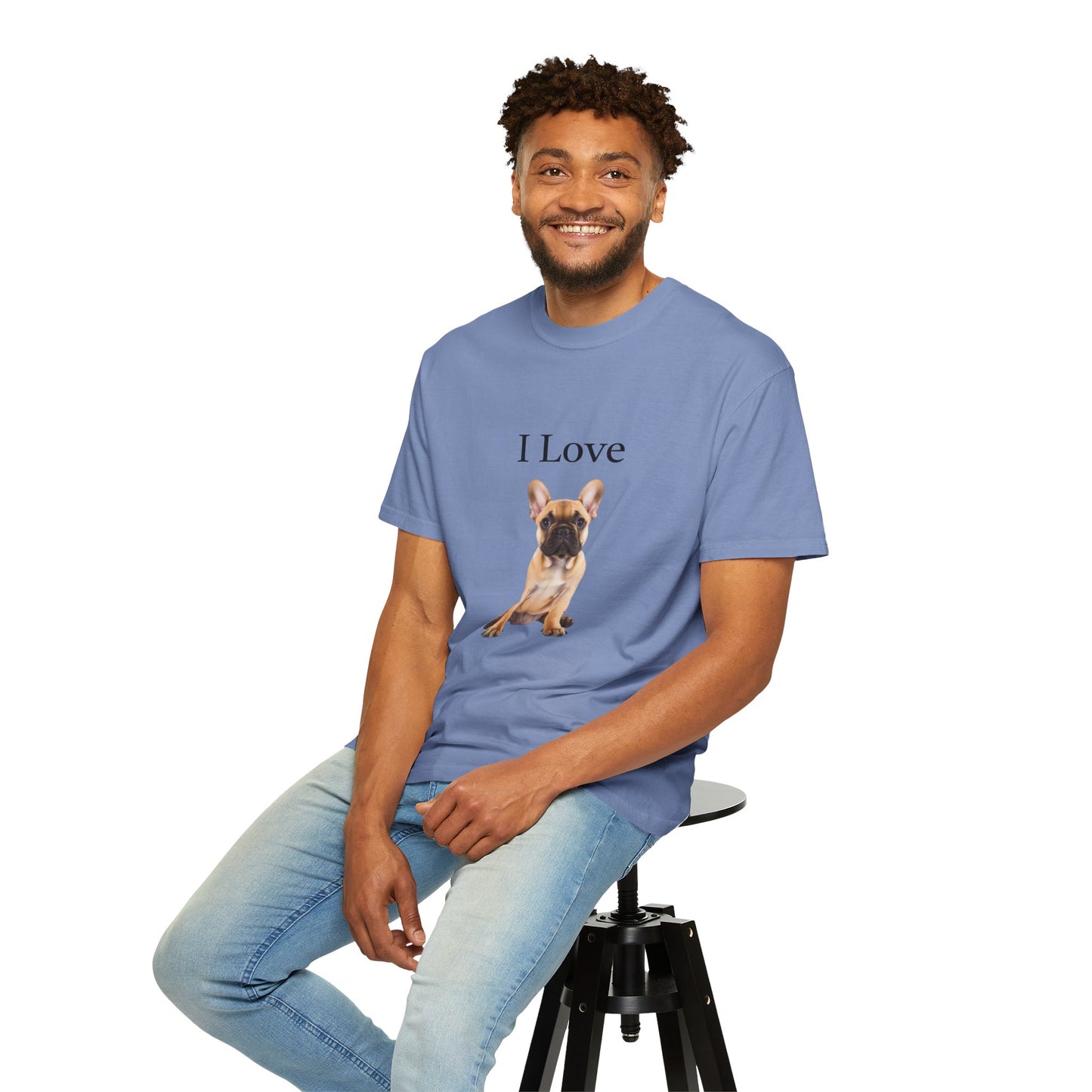 I Love, French BullDogs Unisex T-shirt