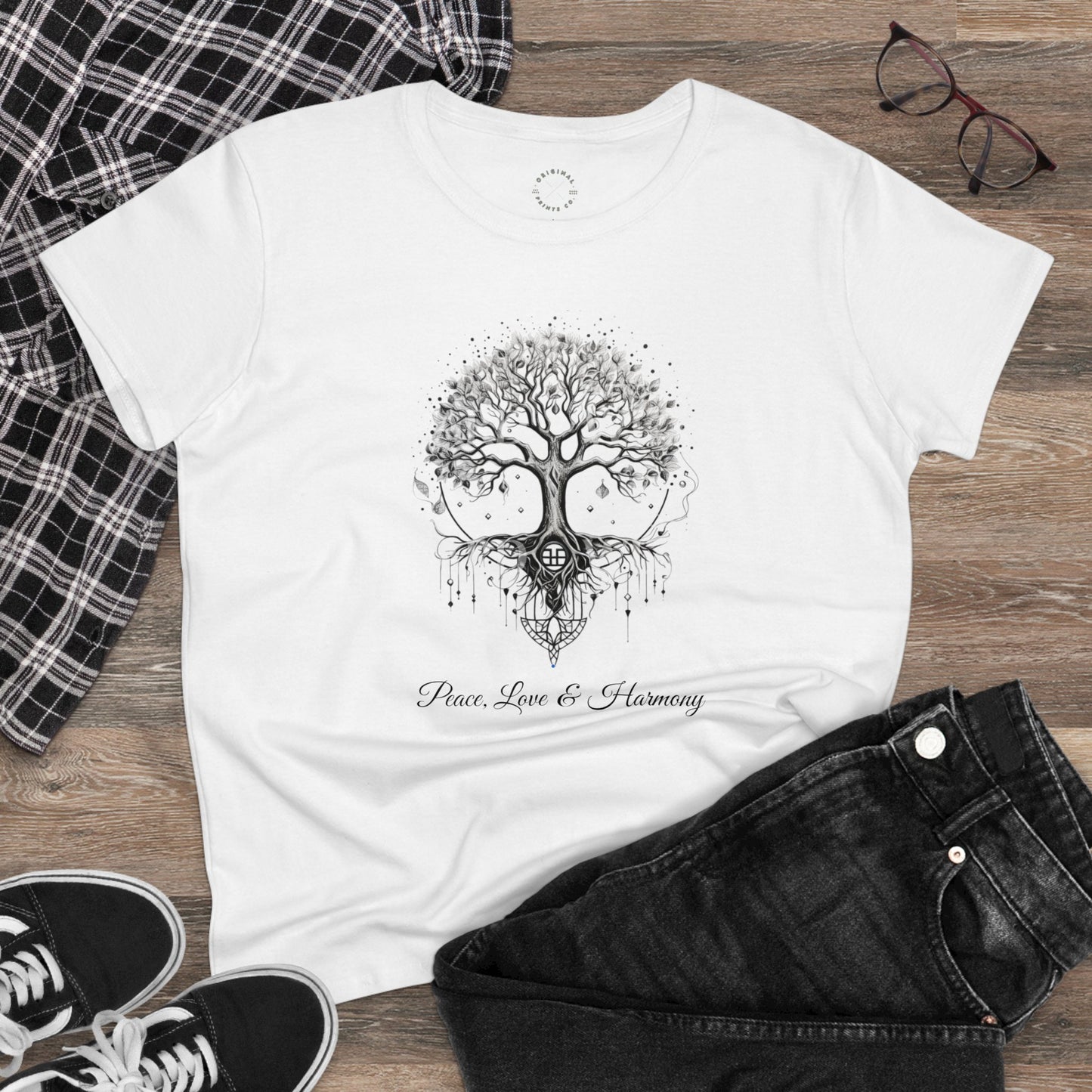 Peace, Love & Harmony, Women's Tee