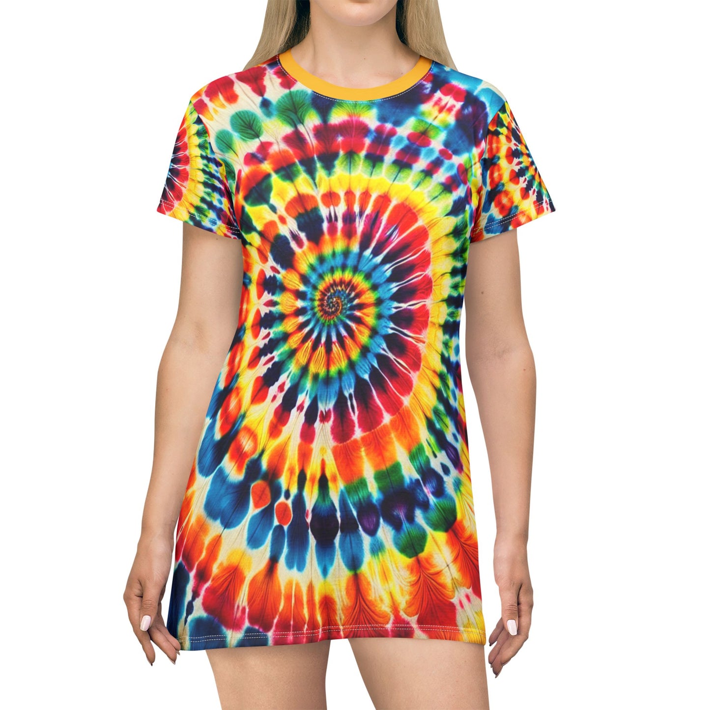 Tye Dye Rainbow, T-Shirt Dress