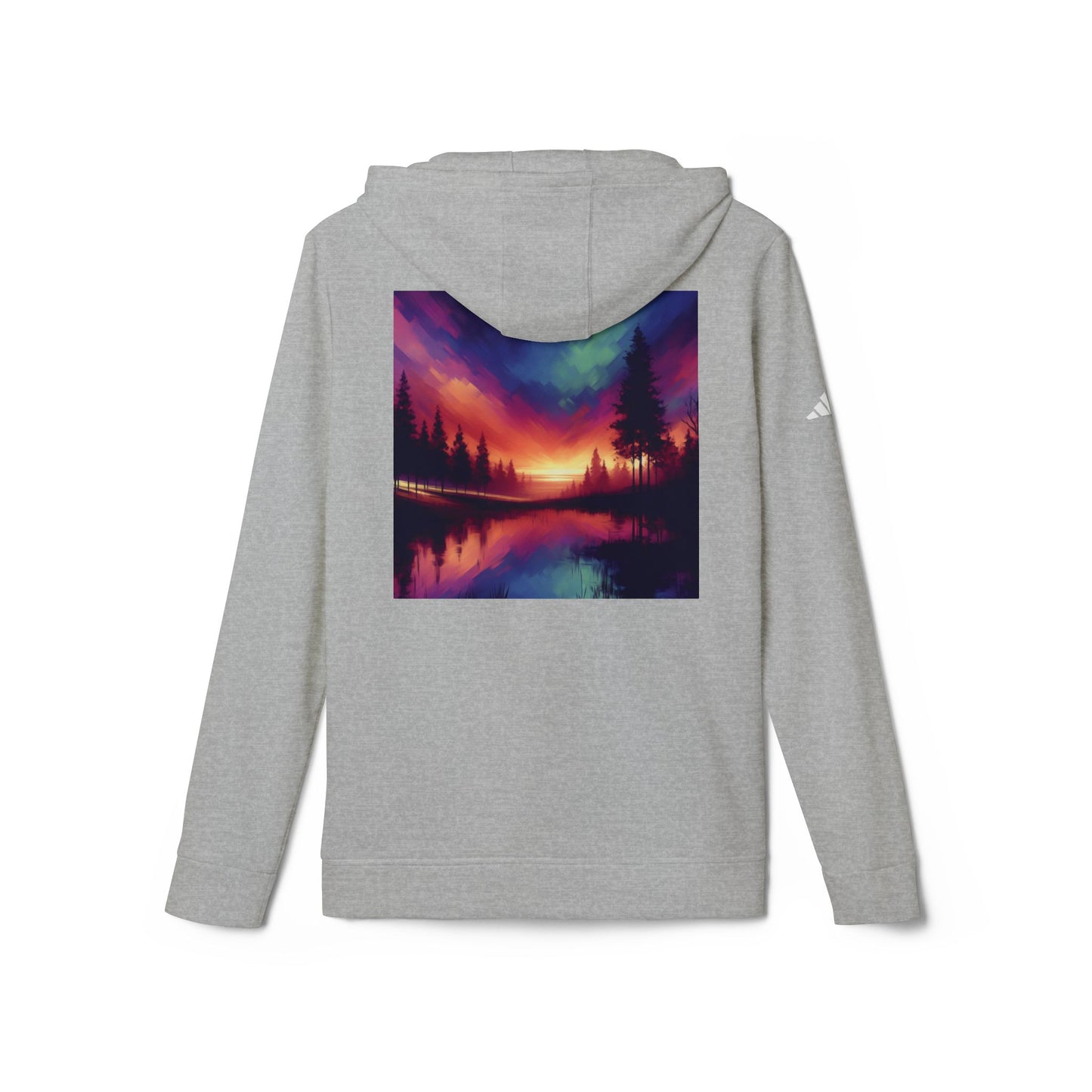 Adidas Unisex Fleece Hoodie,Abstract Sunrise,