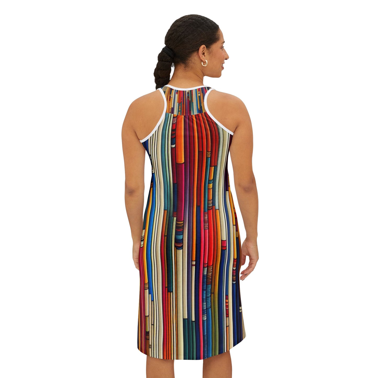 Women's Racerback Dress, Colour Stripes