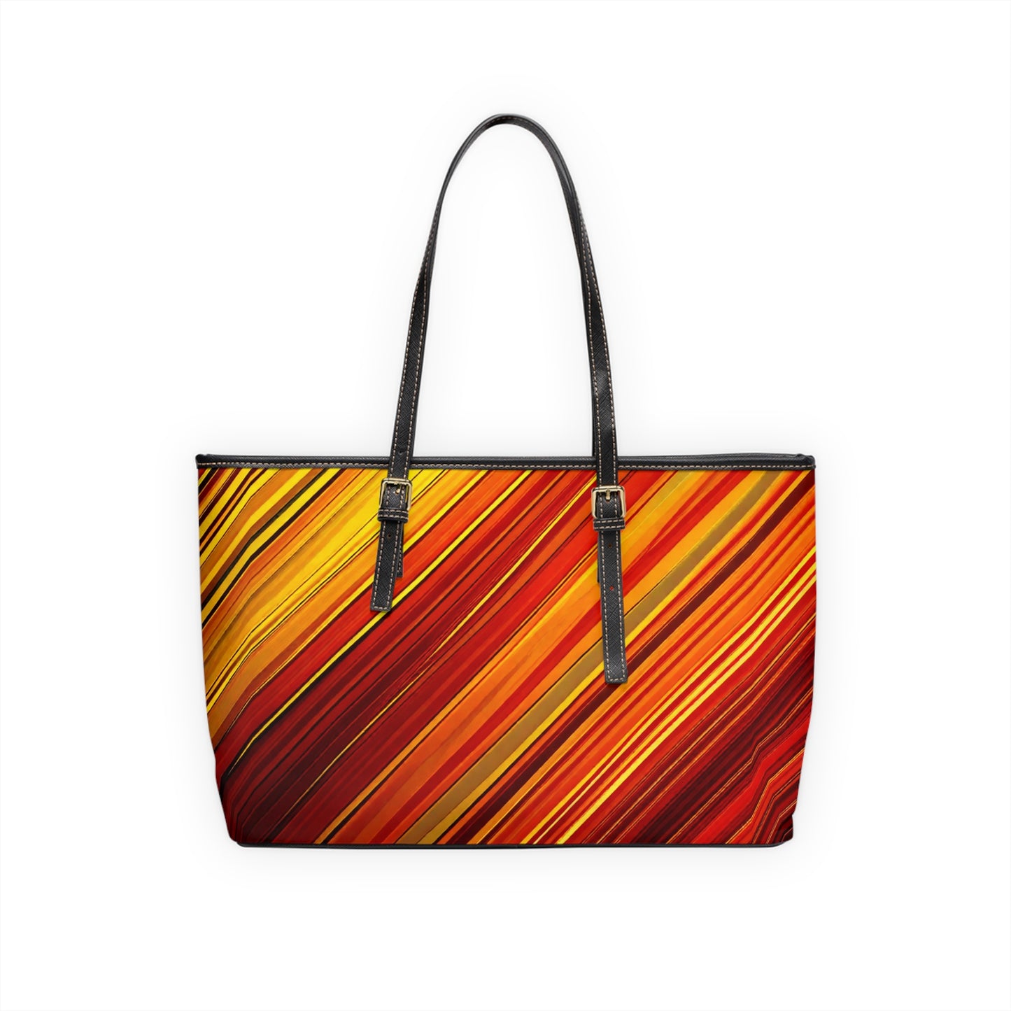 Vibrant PU Leather Shoulder Tote Bag