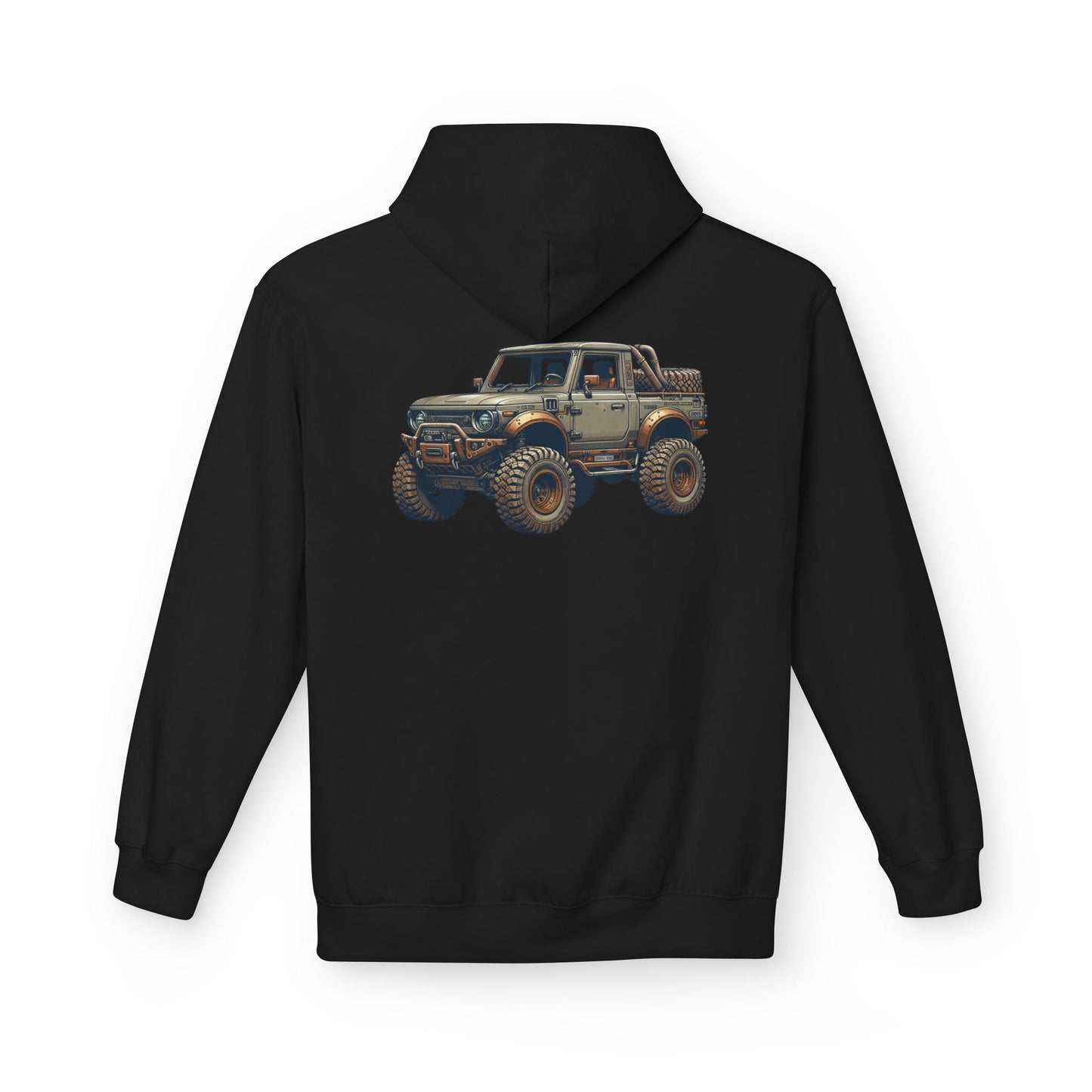 Mud Slinging Unisex Midweight Fleece Hoodie - Perfect for Off-Road Enthusiasts