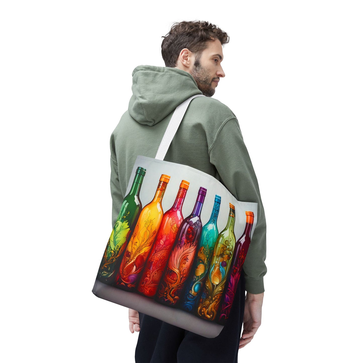 Wine Bottles, Tote Bag