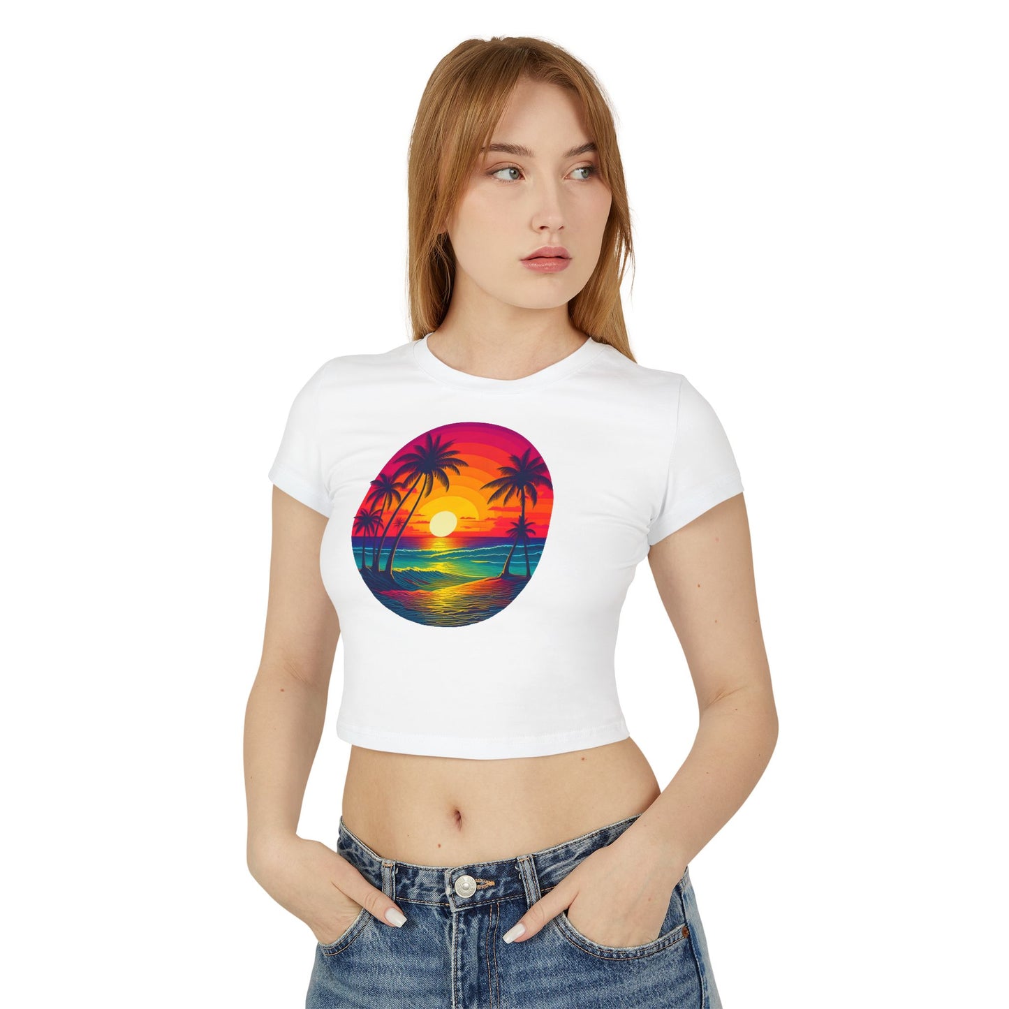 Sunset, Women's Baby Tee