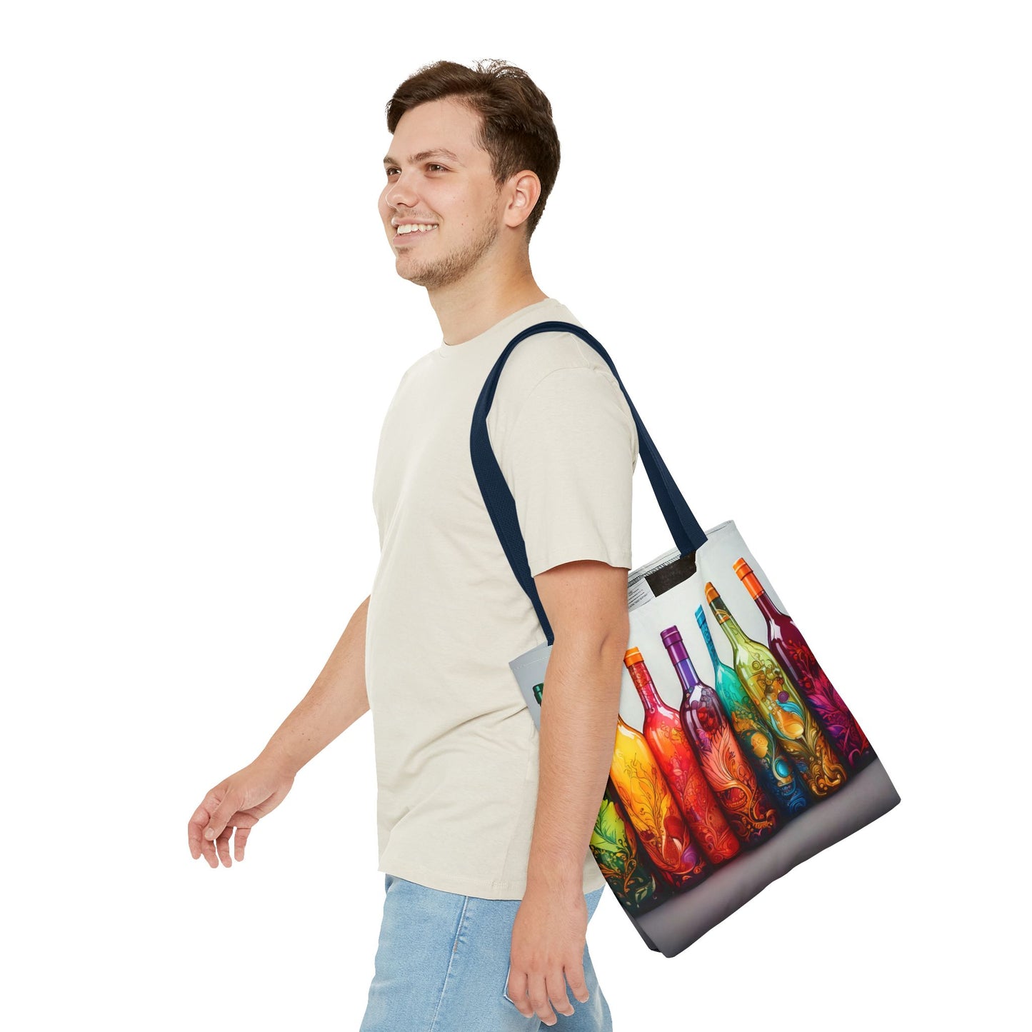 Wine Bottles, Tote Bag