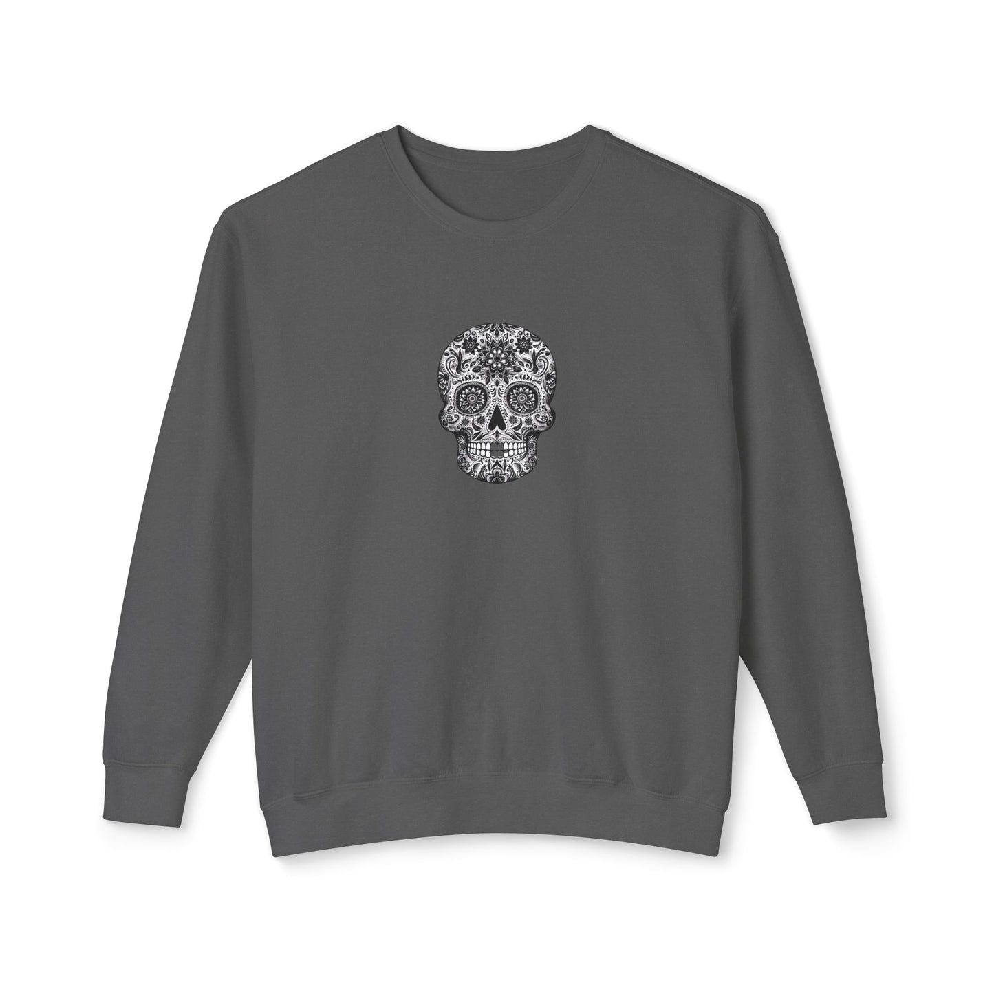 Skull Sweatshirt - Unisex Lightweight Crewneck