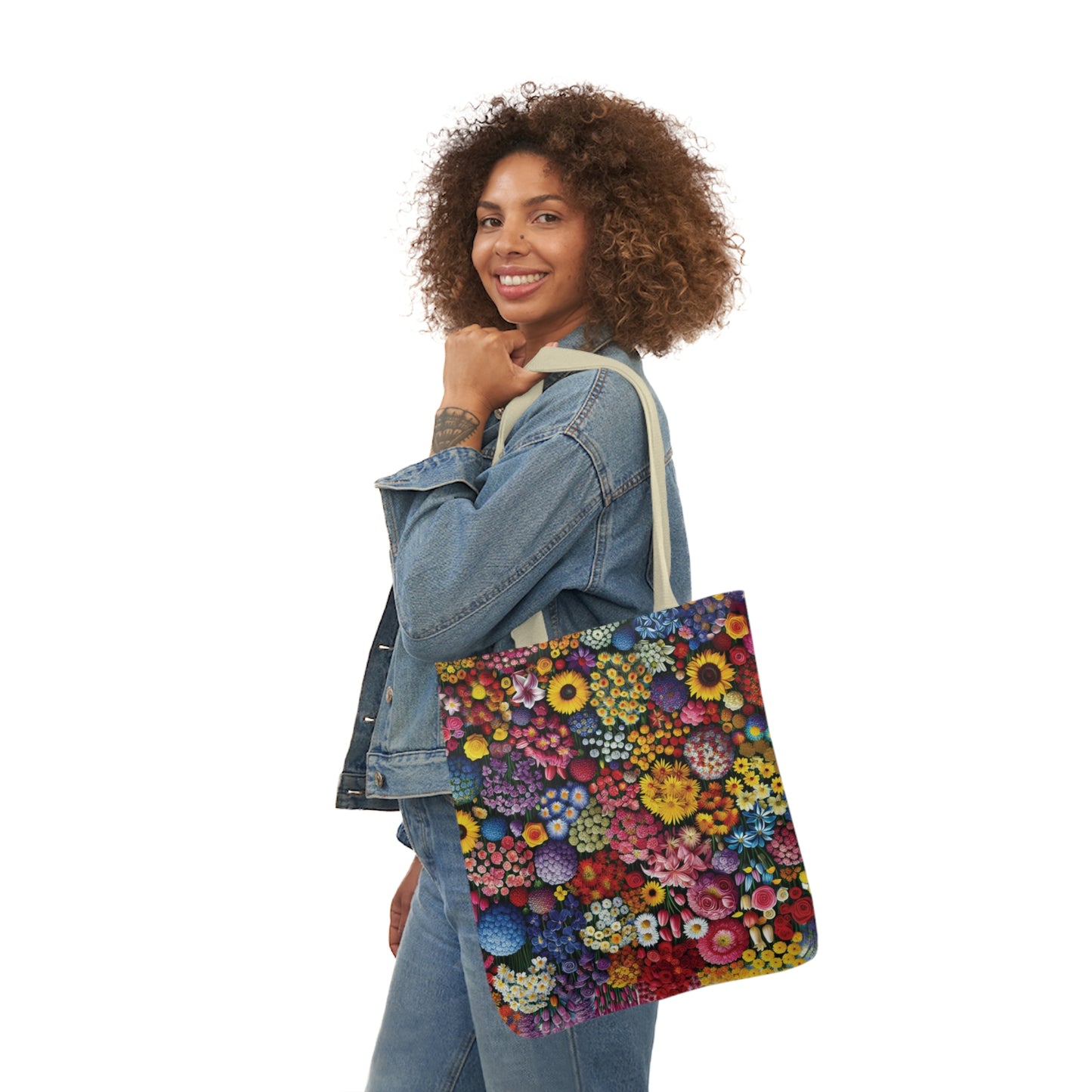 Canvas Tote Bag, Flowers