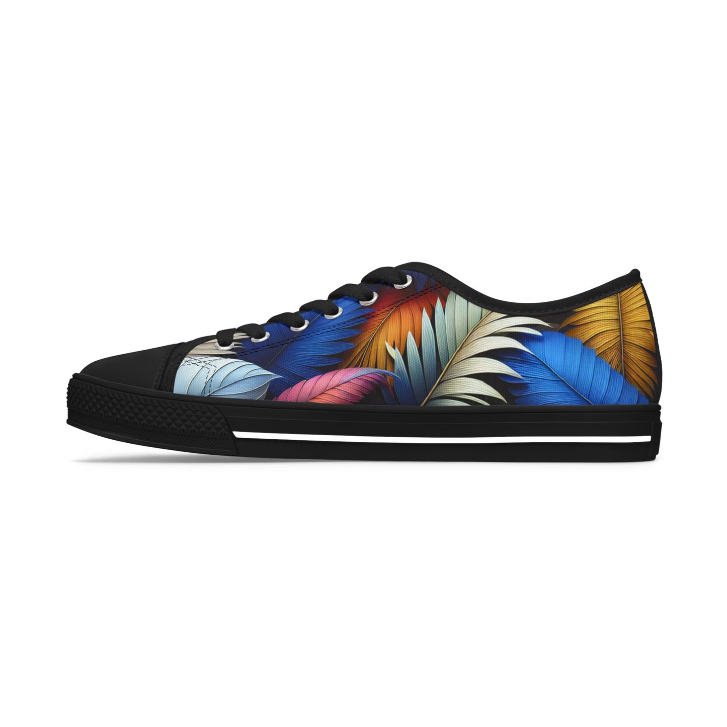 Tropical Printed Women's Low Top Sneakers