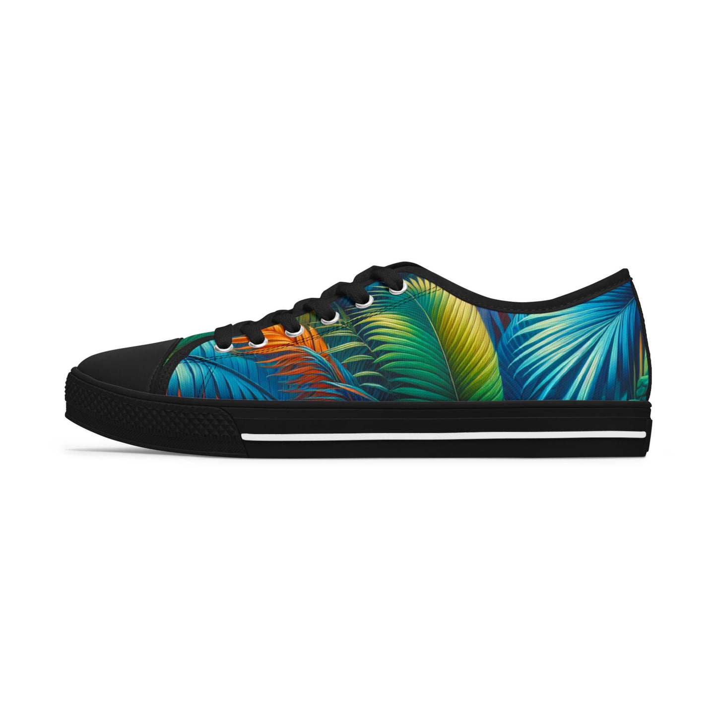 Tropical Leaf - Women's Low Top Sneakers