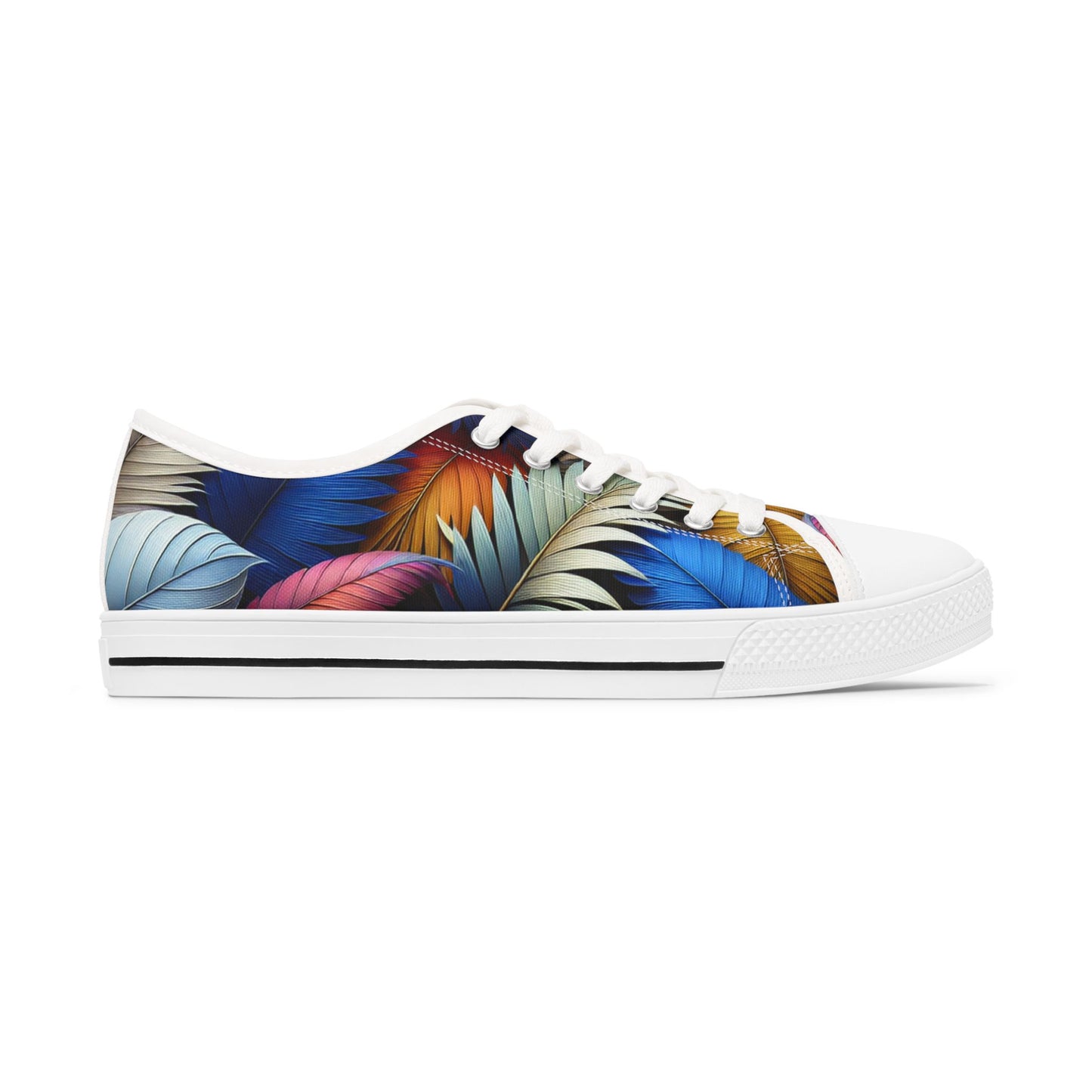 Tropical Printed Women's Low Top Sneakers