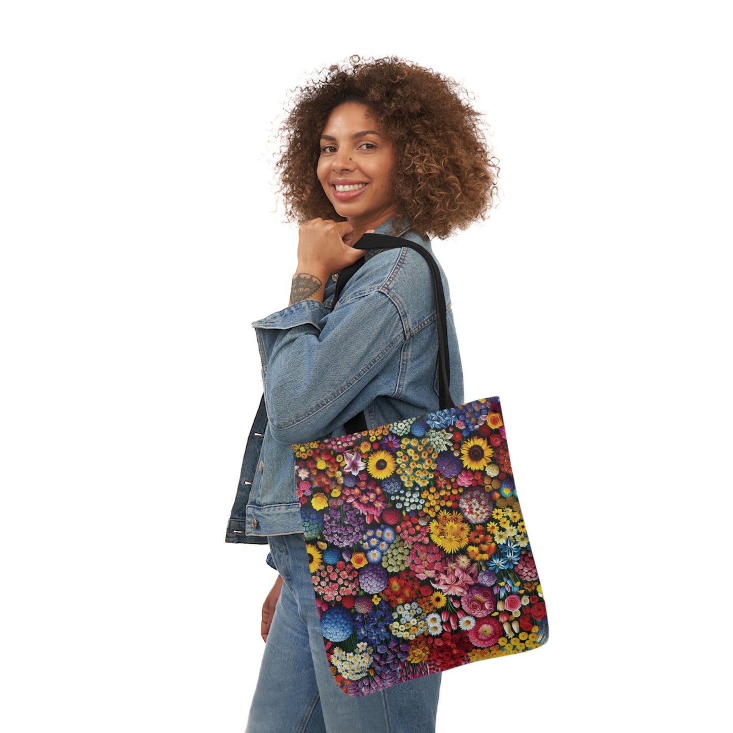 Canvas Tote Bag, Flowers