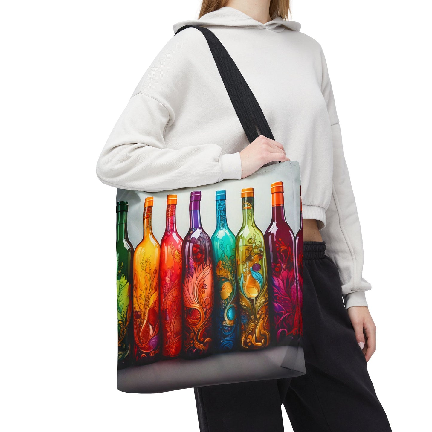 Wine Bottles, Tote Bag