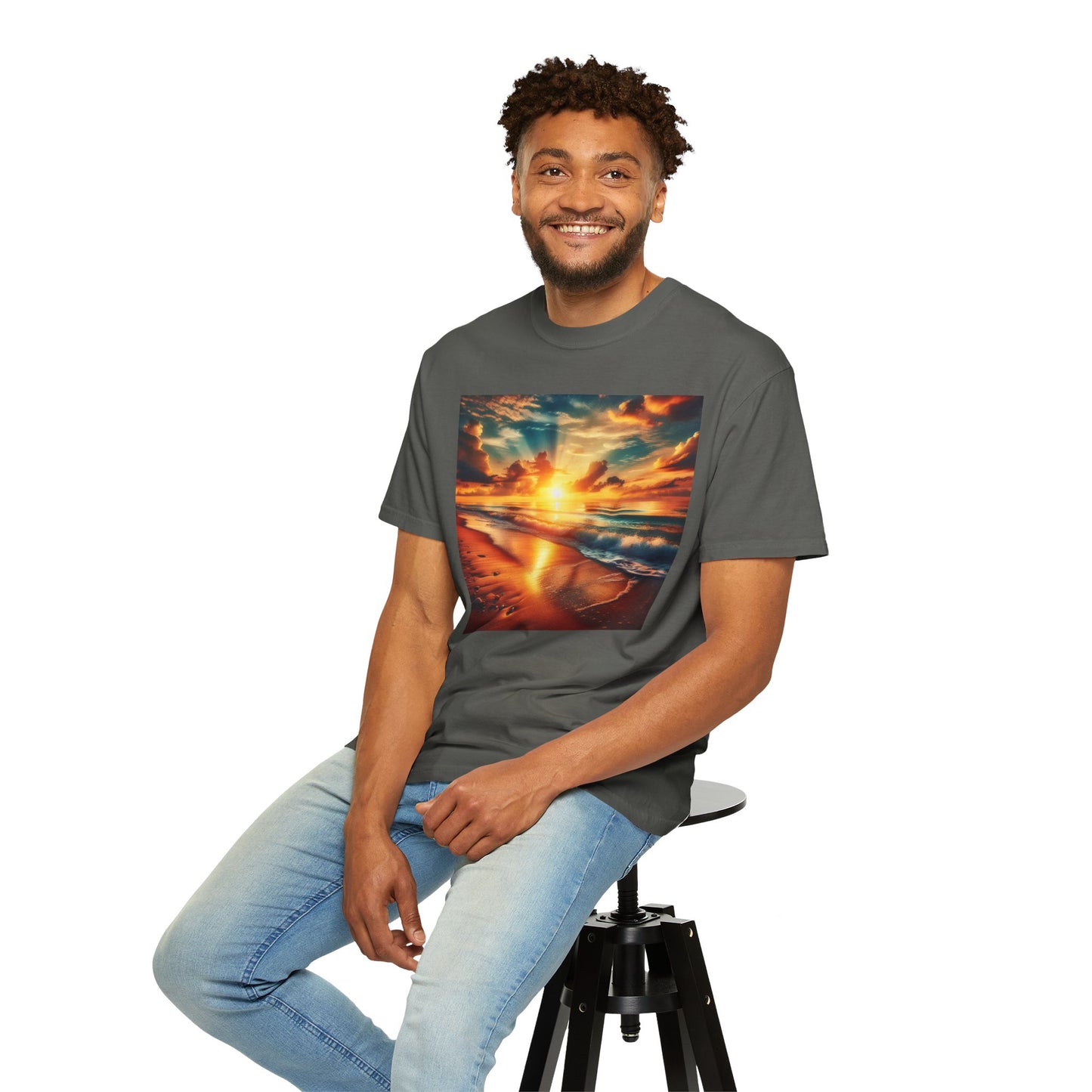 Sunrise at the beach, Unisex T-shirt - Original Prints Co