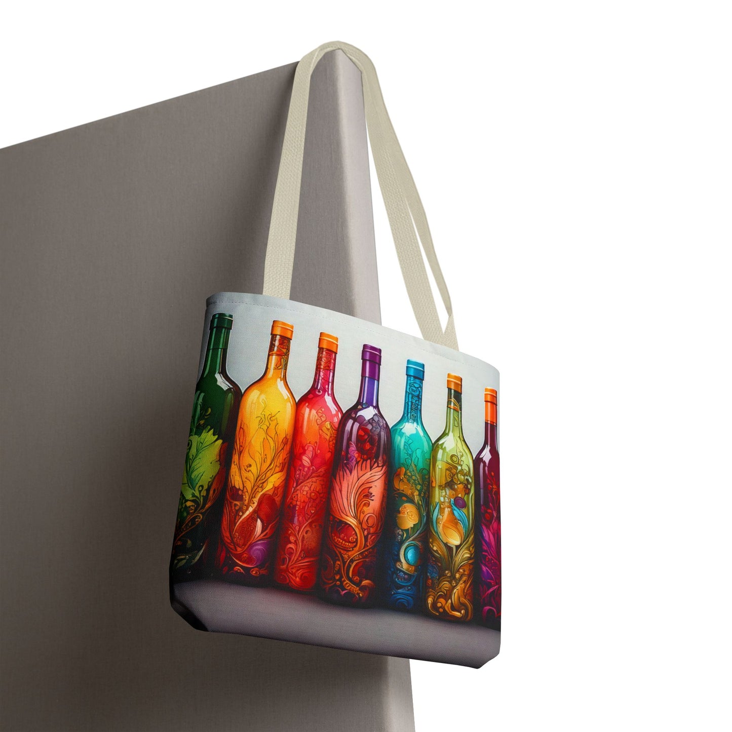 Wine Bottles, Tote Bag