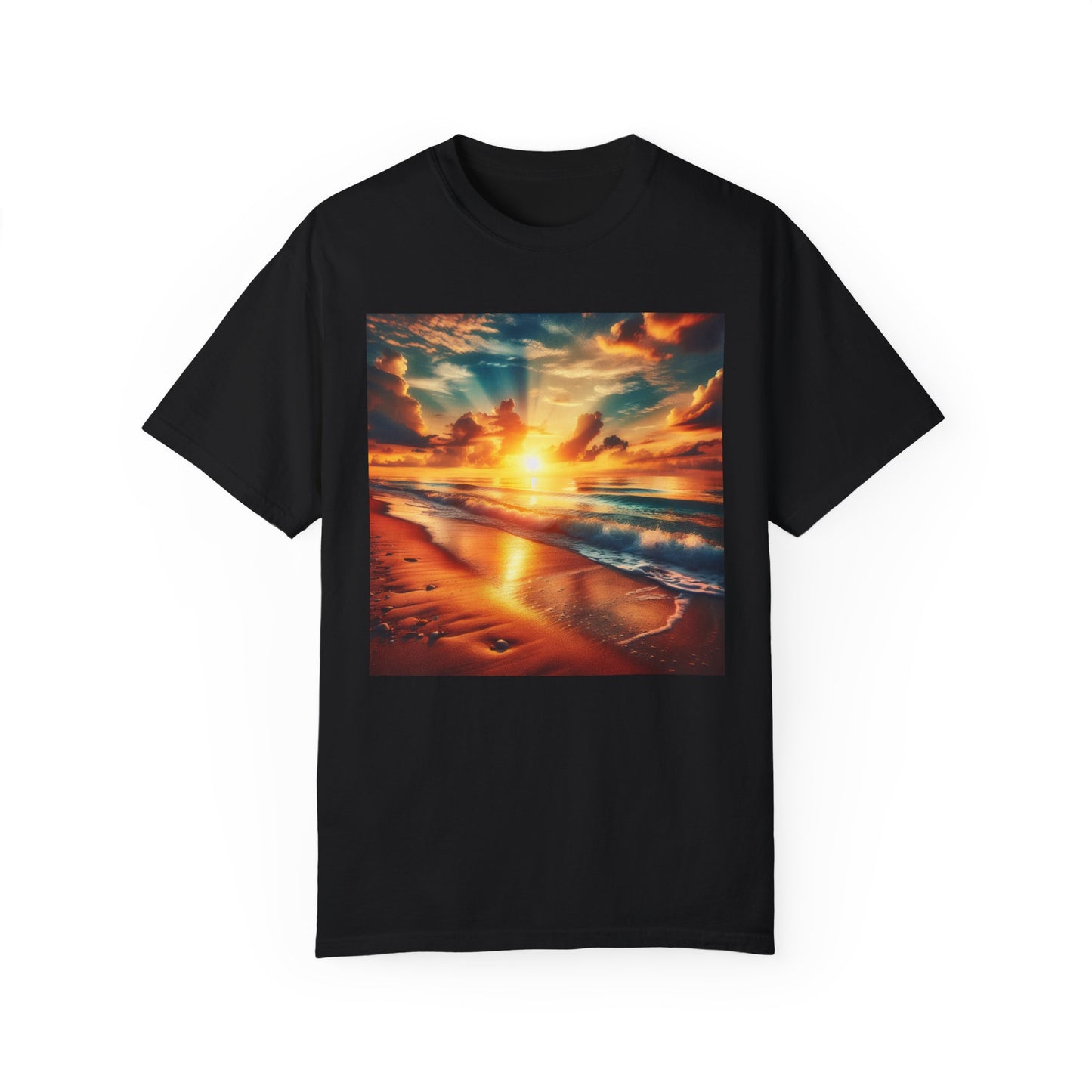 Sunrise at the beach, Unisex T-shirt - Original Prints Co