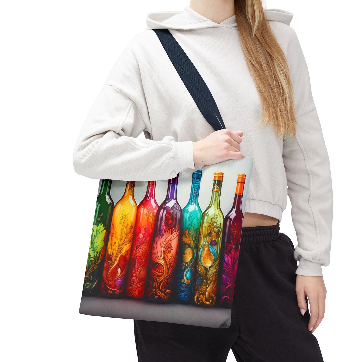 Wine Bottles, Tote Bag