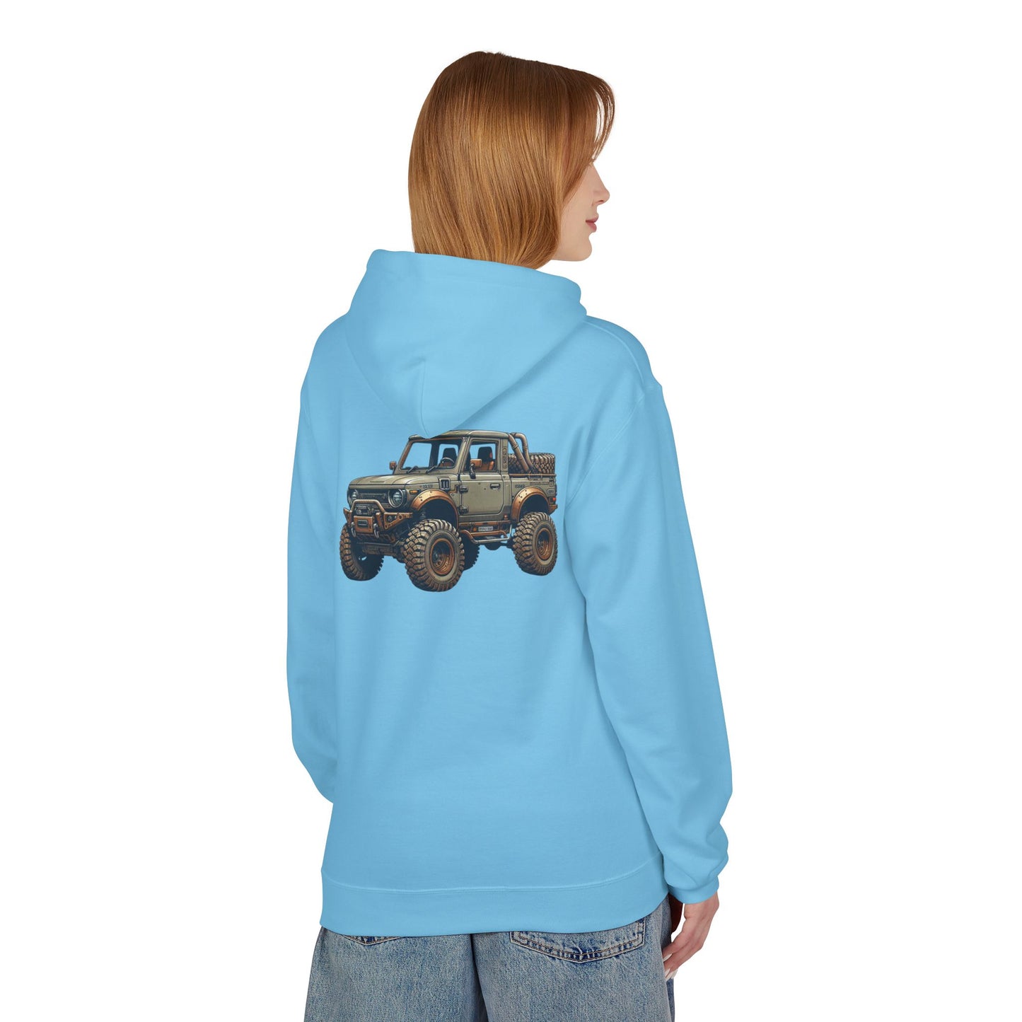 Mud Slinging Unisex Midweight Fleece Hoodie - Perfect for Off-Road Enthusiasts